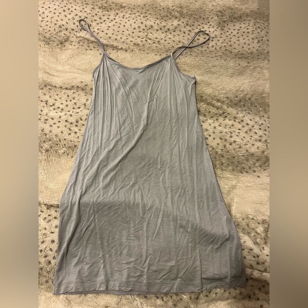 Light Gray Spaghetti Strap Dress